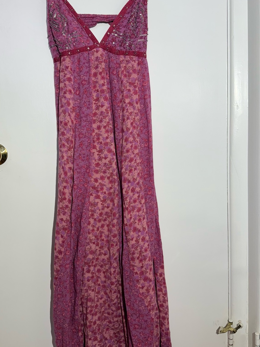 Free People Forever Time Dress Magenta Floral Slip Dress - Picture 5 of 12
